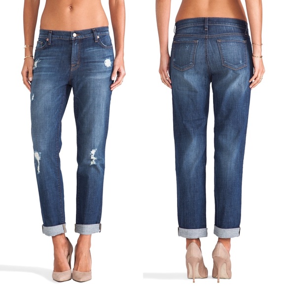 🌟 J Brand Aidan Boyfriend Ripped Jeans Ringer 26 - Picture 2 of 8